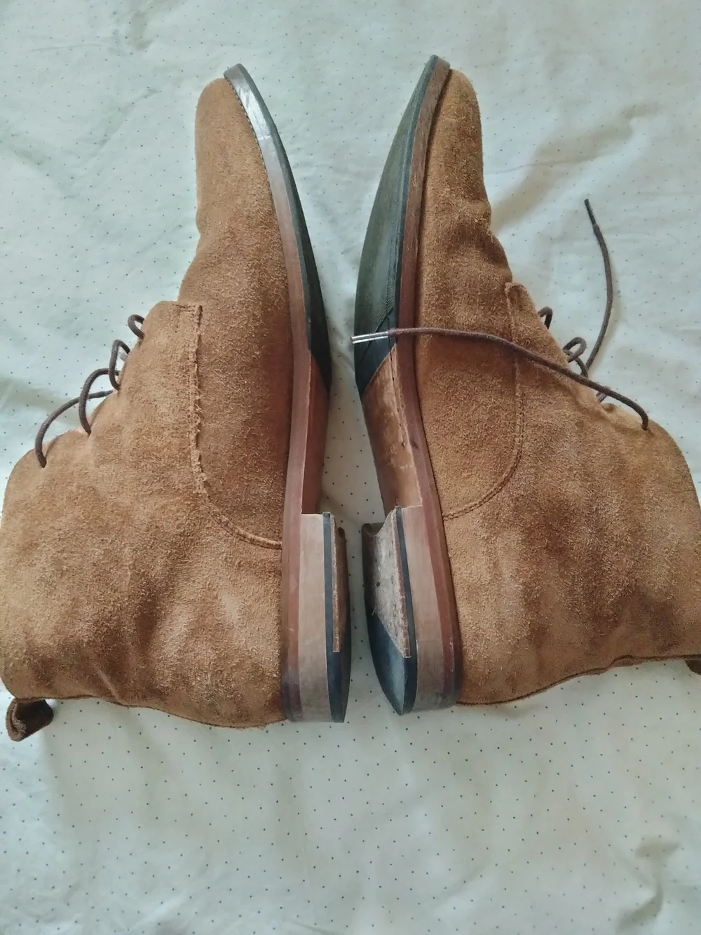 Suede Chukka Boots in Brown size 43 Euro
